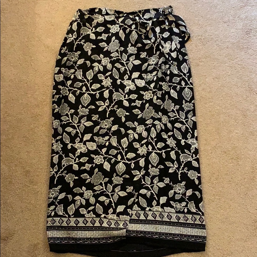 Talbots wrap skirt size 6